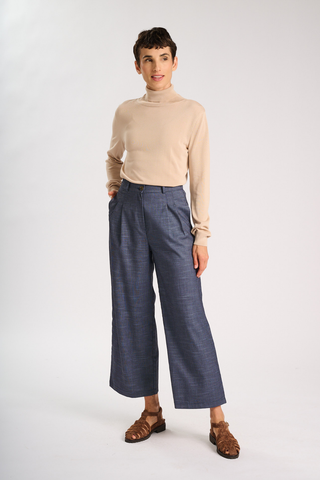 Claude Elara Pants Blue in Tencel/Rayon
