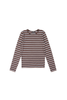 Ella Striped Top Chocolate