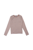 Ella Striped Top Beige