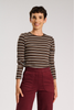 Ella Striped Top Chocolate