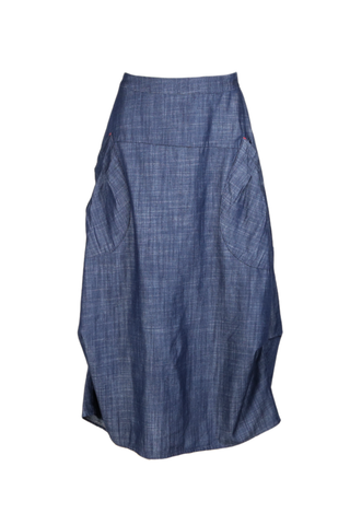 Milwaukee Sedona Skirt Dark Wash in Lightweight Cotton Denim