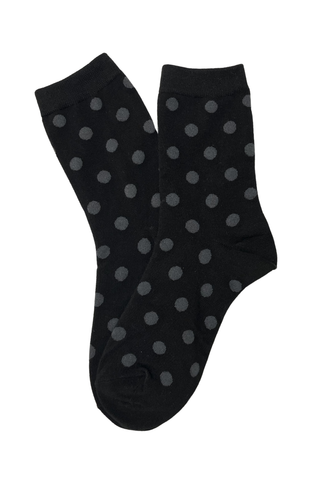 Florence Spot Socks Black