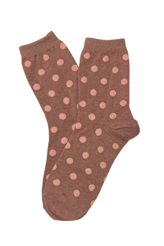 Florence Spot Socks Dusty Pink