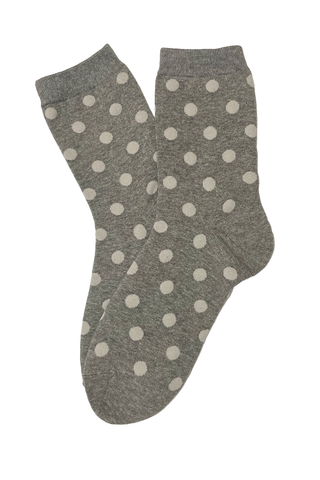 Florence Spot Socks Grey