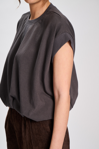 Frame T-shirt Charcoal in Cotton