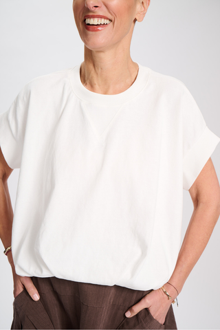 Frame T-shirt White in Cotton