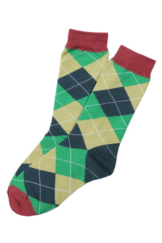 Harlequin Argyle Forest Wine Socks