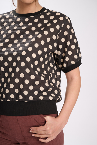 Frankie Top Black in Cotton
