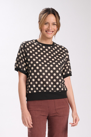 Frankie Top Black in Cotton
