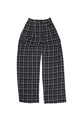 Freya Pants Black & White in Cotton/Rayon