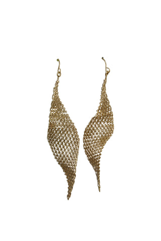Siren Mesh Earrings Gold