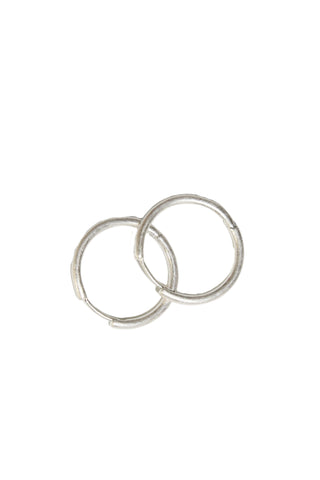 Whisper Hoop Earrings Silver