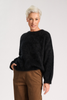 Geneva Knit Sweater Black in Premium Angora