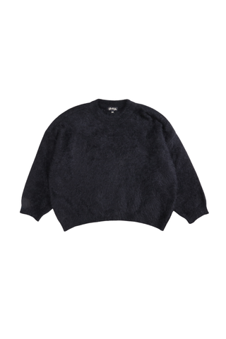 Geneva Knit Sweater Black in Premium Angora