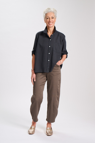 Greta Venus Khaki in Cotton