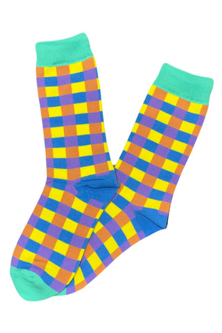 Gridlock Groove Socks Light Green