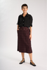 Hepburn Cadiz Skirt Chocolate in Cotton