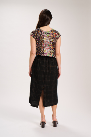 Hepburn Cadiz Skirt Black in Cotton