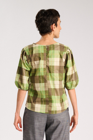Heritage Blouse Moss in Cotton