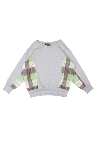 Heritage Form Sweatshirt Moss Grey in Cotton Jersey