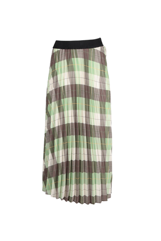 Heritage Pleated Skirt Moss