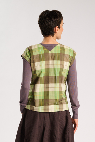 Heritage Two-Way Tee Moss in Cotton