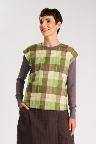 Heritage Two-Way Tee Moss in Cotton