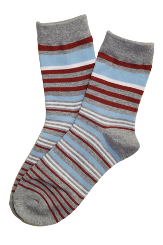 Horizon Stripe Socks Grey