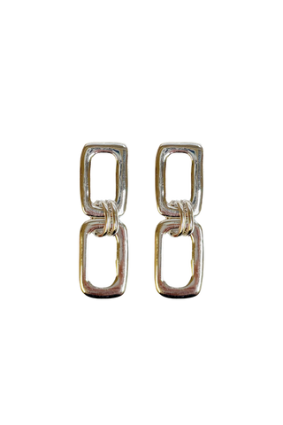 Interlock Earrings Silver