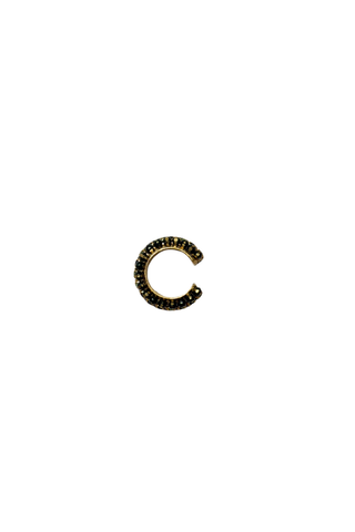 Gem Ear Cuff Black