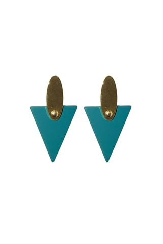 Teal Triangle Drops