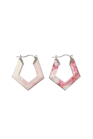 Aurora Hoop Earrings Pink