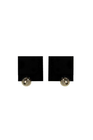 Punch Earrings Black