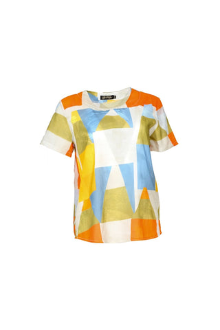 Kasbah Tales Top Orange in Cotton Voile