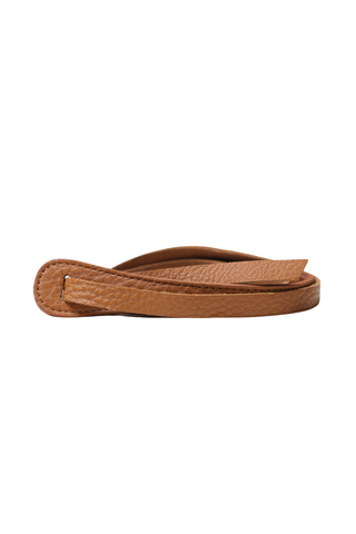 Leather Wrap Belt Tan