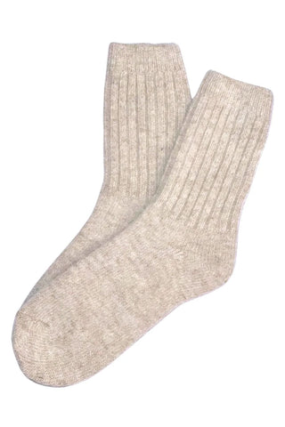 Luscious Angora Socks Oat