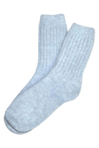 Luscious Angora Socks Pastel Blue