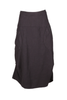 Milwaukee Fiesta Skirt Charcoal in Slub Linen