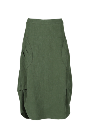 Milwaukee Fiesta Skirt Forest in Slub Linen