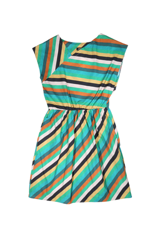 Malibu Assymetrical Dress Allsorts in Cotton