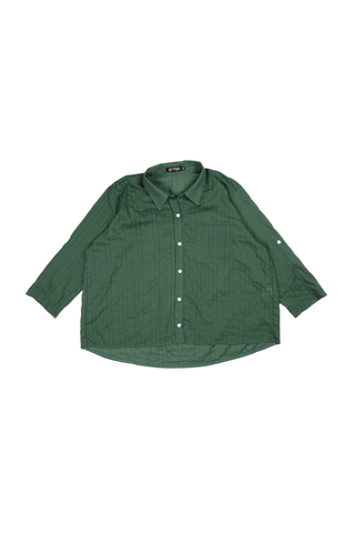 Mara Shirt Green in Cotton/Rayon