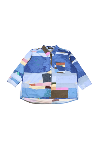 Merricks Shirt Blue in Cotton