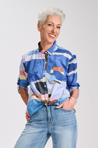 Merricks Shirt Blue in Cotton