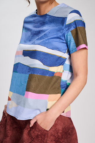 Merricks Top Blue in Cotton