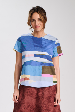 Merricks Top Blue in Cotton