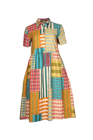 Metro Long Villa Dress Bustle in Cotton