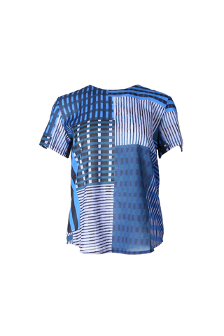 Metro Top Midnight in Cotton Voile