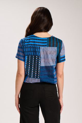 Metro Top Midnight in Cotton Voile