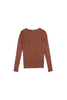 Mila Ribbed Top Chocolate in Jersey Cotton