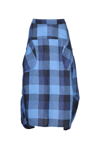Milwaukee Amstel Skirt Blue in Linen